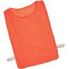 Champion Sports Deluxe Adult Mesh Pinnie, Neon Orange – 12 Pack