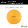 Champion Sports Exercise, Stability, Balance Ball, 75 cm, Yellow – Premium Quality, Pop-Resistant Gym Medicine Balls for Strength and Core Training, Rehab, Workout, Pilates, Pregnancy, Stretching