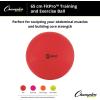 Champion Sports FitPro BRT 42cm Exercise Ball(Red)