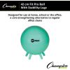 Champion Sports FitPro & Maxafe® Sitsolution Stability Balls – Balance, Core, & Strength Exercise Ball for Home, Gym, or Office Workouts – Durable, Burst-Resistant Fitness Ball(Green)