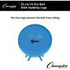 Champion Sports FitPro & Maxafe® Sitsolution Stability Balls – Balance, Core, & Strength Exercise Ball for Home, Gym, or Office Workouts – Durable, Burst-Resistant Fitness Ball(Royal Blue)
