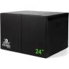 Champion Sports Foam Plyometric Box, Black – Durable Jump Boxes for Training with Handles, Hook and Loop Flaps – Stackable Plyo Box Jumps for Gym – Multiple Sizes(Single Box – 24″ (Black))