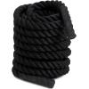 Champion Sports Heavy Training Rope: Rhino Poly Strength & Conditioning Heavy Gym Battle Ropes – Cardio, Cross Training, Weight Training & Crossfit(1.5″ x 40′)