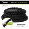 Champion Sports Heavy Training Rope: Rhino Poly Strength & Conditioning Heavy Gym Battle Ropes – Cardio, Cross Training, Weight Training & Crossfit(2″ x 40′)