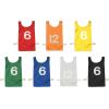 Champion Sports Heavyweight Numbered Nylon Pinnie, Blue (Pack of 12)