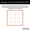 Champion Sports Official Size 2.0mm Soccer Net Pair (2) – Twisted 5″ Square Polyethylene Netting
