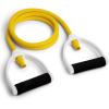 Champion Sports Resistance Tube Bands for Men and Women, 10 lbs – 100 lbs Resistance – Durable Stretch Fitness Band for Strength Training, Stretching, Rehabilitation – Premium Home Workout Equipment(YELLOW)