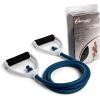 Champion Sports Resistance Tube Bands for Men and Women, Durable Stretch Fitness Band for Strength Training, Stretching, Rehabilitation – Premium Home Workout Equipment – 90 Lbs Resistance Tubing-Blue