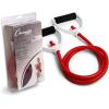 Champion Sports Resistance Tube Bands for Men and Women, Durable Stretch Fitness Band for Strength Training, Stretching, Rehabilitation – Premium Home Workout Equipment – 60 Lbs Resistance Tubing-Red