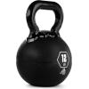 Champion Sports Rhino Kettlebell Rubber Weights, Black – Premium Strength Training Equipment – Multiple Weights(12 Pounds)