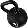 Champion Sports Rhino Kettlebell Rubber Weights, Black – Premium Strength Training Equipment – Multiple Weights(15 Pounds)