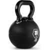 Champion Sports Rhino Kettlebell Rubber Weights, Black – Premium Strength Training Equipment – Multiple Weights(20 Pounds)