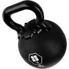 Champion Sports Rhino Kettlebell Rubber Weights, Black – Premium Strength Training Equipment – Multiple Weights(25 Pounds)