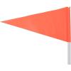 Champion Sports Soccer Corner Flags – Set of 4, 60″ Poles with High-Visibility Nylon Flags for Indoor & Outdoor Field Marking(Orange Triangle Flag (Spring Loaded Base))