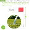 Champion Sports Soccer Corner Flags – Set of 4, 60″ Poles with High-Visibility Nylon Flags for Indoor & Outdoor Field Marking(Red Rectangle Flag (Spring Loaded Base))