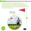 Champion Sports Soccer Corner Flags – Set of 4, 60″ Poles with High-Visibility Nylon Flags for Indoor & Outdoor Field Marking(Red Triangle Flag (9″ Diameter Rubber Base))