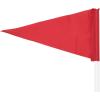 Champion Sports Soccer Corner Flags – Set of 4, 60″ Poles with High-Visibility Nylon Flags for Indoor & Outdoor Field Marking(Red Triangle Flag (Sand Filled Base))