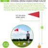 Champion Sports Soccer Corner Flags – Set of 4, 60″ Poles with High-Visibility Nylon Flags for Indoor & Outdoor Field Marking(Red Triangle Flag (Spring Loaded Base))