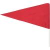 Champion Sports Soccer Corner Flags – Set of 4, 60″ Poles with High-Visibility Nylon Flags for Indoor & Outdoor Field Marking(Red Triangle Flag (Spring Loaded Base))