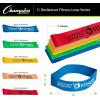 Champion Sports Stretch Loop Bands for Men and Women, Light to Heavy Resistance – Durable Fitness Band for Strength Training, Stretching, Rehabilitation – Premium Home Workout Equipment(GREEN)