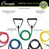 Champion Sports XP Resistance Tube Band – Heavy, Blue – Strength Training, Stretching, Rehab, Home Workout