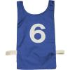 Champion Sports Heavyweight Numbered Nylon Pinnie, Blue (Pack of 12)