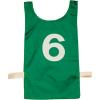 Champion Sports Heavyweight Numbered Nylon Pinnie, Green (Pack of 12)