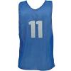 Champion Sports Numbered Mesh Adult Practice Vest, Blue (Pack of 12)