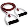 Champion Sports Resistance Tube Bands for Men and Women, Durable Stretch Fitness Band for Strength Training, Stretching, Rehabilitation- Premium Home Workout Equipment- 40 Lbs Resistance Tubing-Maroon