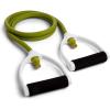 Champion Sports Resistance Tube Bands for Men and Women, Durable Stretch Fitness Band for Strength Training, Stretching, Rehabilitation- Premium Home Workout Equipment – 80 Lbs Resistance Tubing-Green
