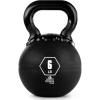 Champion Sports Rhino Kettlebell Rubber Weights, Black – Premium Strength Training Equipment – Multiple Weights(6 Pounds)