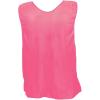 Champion Sports Solid Mesh Youth Practice Vest, Neon Pink (Pack of 12)