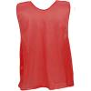 Champion Sports Solid Mesh Youth Practice Vest, Red (Pack of 12)