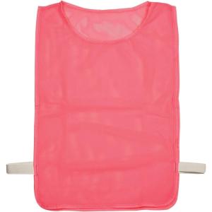 Champion Sports Deluxe Adult Mesh Pinnie, Neon Pink – 12 Pack