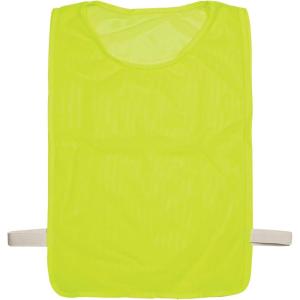 Champion Sports Deluxe Adult Mesh Pinnie, Neon Yellow – 12 Pack