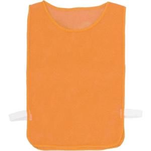Champion Sports Deluxe Adult Mesh Pinnie, Orange – 12 Pack