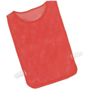 Champion Sports Deluxe Adult Mesh Pinnie, Red – 12 Pack
