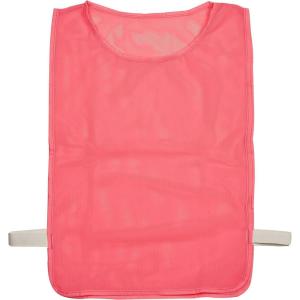Champion Sports Deluxe Youth Mesh Pinnie, Neon Pink – 12 Pack