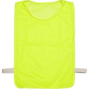 Champion Sports Deluxe Youth Mesh Pinnie, Neon Yellow – 12 Pack