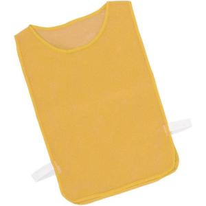 Champion Sports Deluxe Youth Mesh Pinnie, Yellow – 12 Pack