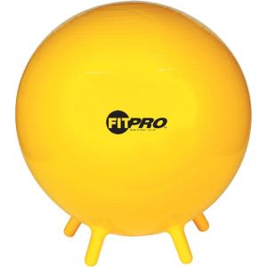 Champion Sports FitPro & Maxafe® Sitsolution Stability Balls – Balance, Core, & Strength Exercise Ball for Home, Gym, or Office Workouts – Durable, Burst-Resistant Fitness Ball(Yellow)