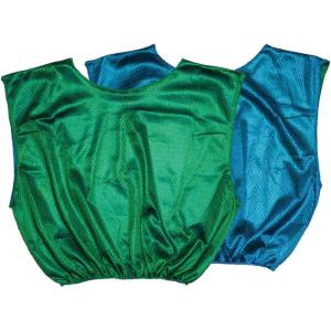 Champion Sports Reversible Mesh Adult Scrimmage Vest, Blue/Green