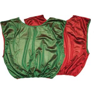 Champion Sports Reversible Mesh Adult Scrimmage Vest, Green/Red