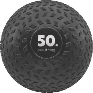 Champion Sports Rhino Fitness Slam Ball – Sand-Filled, Bounce-Resistant Ball for Strength & Conditioning, 6–50 lb(50 Pound)