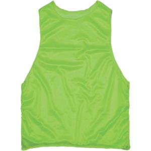 Champion Sports Solid Mesh Adult Practice Vest, Neon Green (Pack of 12)