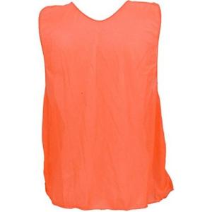 Champion Sports Solid Mesh Adult Practice Vest, Neon Orange (Pack of 12)