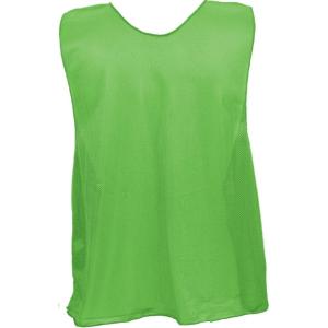 Champion Sports Solid Mesh Youth Practice Vest, Green (Pack of 12)