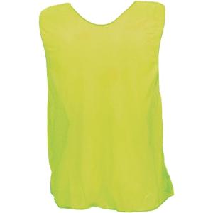 Champion Sports Solid Mesh Youth Practice Vest, Neon Yellow (Pack of 12)