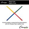 Champion Sports Agility Cross, 20″, Scarlet/Yellow/Green/Royal Blue