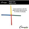 Champion Sports Agility Cross, 20″, Scarlet/Yellow/Green/Royal Blue